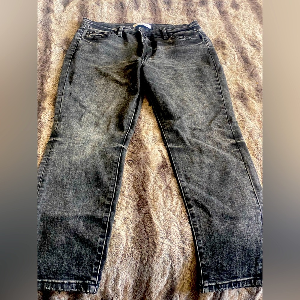 Stretch distressed jeans by flying monkey , size 30